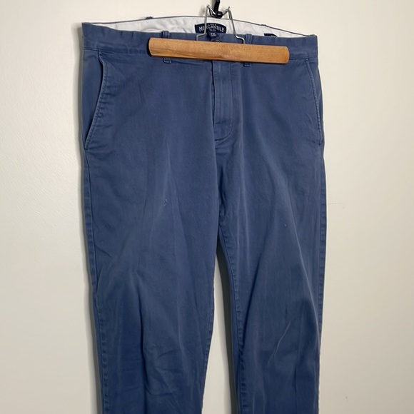 Men’s straight leg flex, slim blue pant - Picture 2 of 6